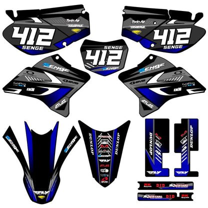 2005-2025 TTR 230 SURGE Black Complete Kit With Rider I.D. Compatible with Yamaha | Senge Graphics Inc - color: Black, size: Complete Kit With Rider I.D.