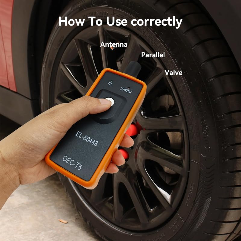 Automotive Tire Sensor Reset Tool, TPMS Relearn Tool, Tire Pressure Monitor Sensor EL-50448 OEC T5 Compatible with Most GM Series Vehicles 2006-2021, Car Accessories