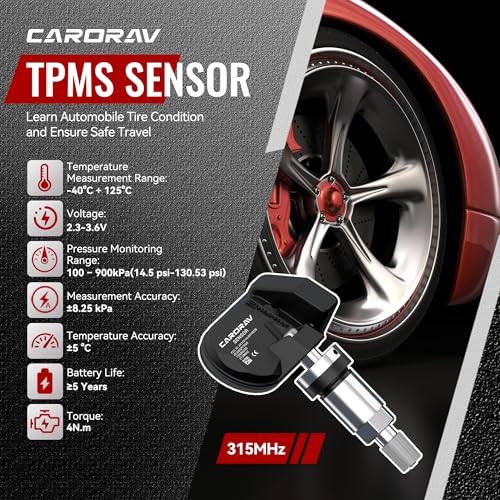 TPMS Sensor GM 315MHz Pre-Programmed Tire Pressure Monitoring Sensor 1-Pack - size: 1 PCS
