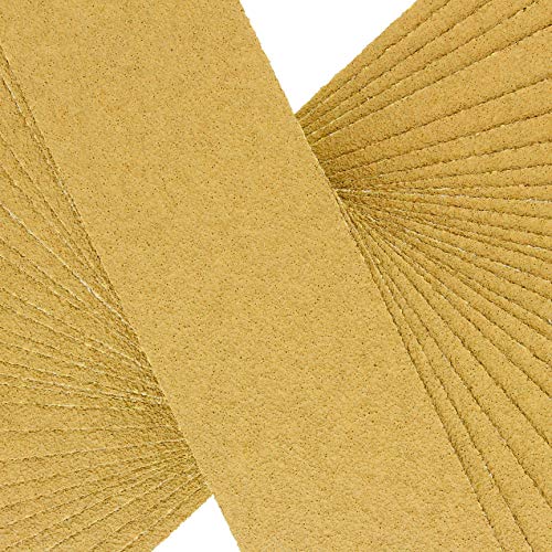 Dura-Gold 40 Grit Gold Pre-Cut PSA Longboard Sandpaper Sheets, Box of 20 - size: 40-Grit