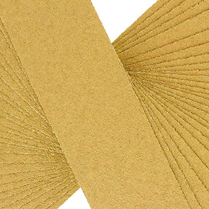 Dura-Gold 40 Grit Gold Pre-Cut PSA Longboard Sandpaper Sheets, Box of 20 - size: 40-Grit