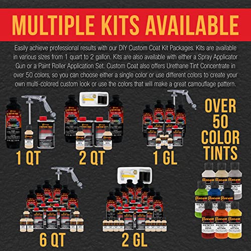Custom Coat Desert Tan Urethane Roll-On Truck Bedliner Kit, 2 Quarts