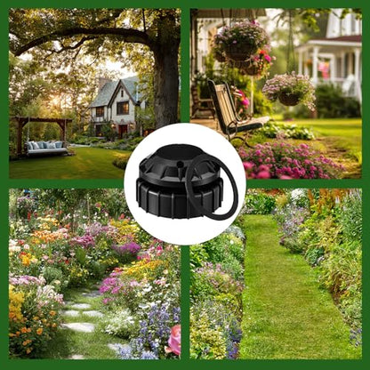 3 Pack Sprinkler Valve Cap and Cover Kit, Plastic Cap and Cover Assembly Kit Sprinkler Valve for 1" Anti Siphon Irrigation Valves