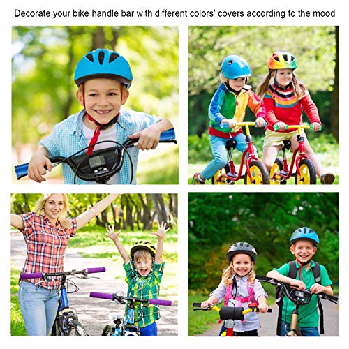 Bike Handlebar Grips with Tassel for Girls Boys and Kids - color: Black