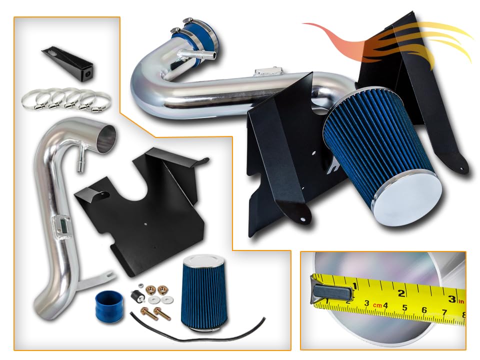 Rtunes Racing Cold Air Intake Kit for 05-09 Mustang 4.0L V6 (Blue)