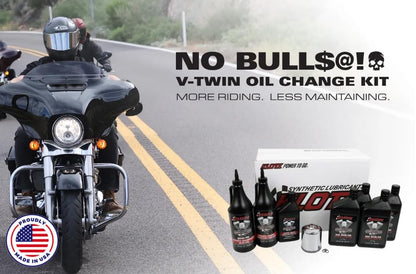 Klotz 5 Quart 20W/50 Synthetic Motor Oil Change Kit for 1986-2022 Evolution Sportster – Basic Kit - size: 5 Quart Basic - Evolution Sportster