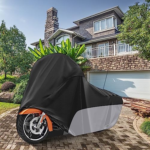 Motorcycle Cover Heavy Duty for Touring Side Box Models - size: Side Box