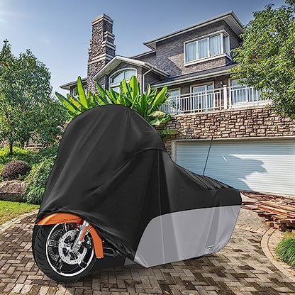 Motorcycle Cover Heavy Duty for Touring Side Box Models - size: Side Box