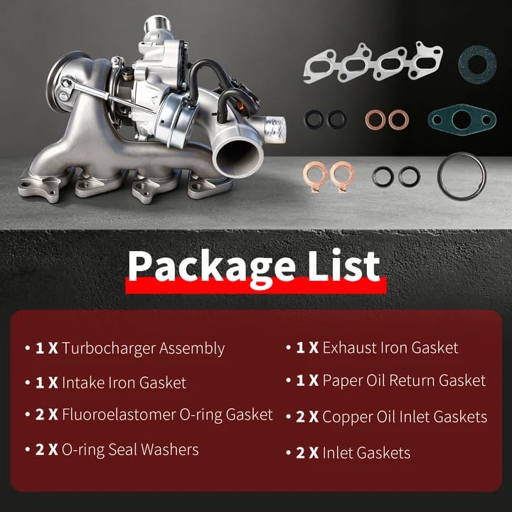 667-203 Turbocharger Kit with Gasket Kit, Compatible with 2011-2015 GM (Chevy) Cruze & 2012-2020 Sonic & 2013-2021 Trax, Fit for 2013-2021 Buick Encore, Replace# 55565353 - size: Turbo with Gasket Kit