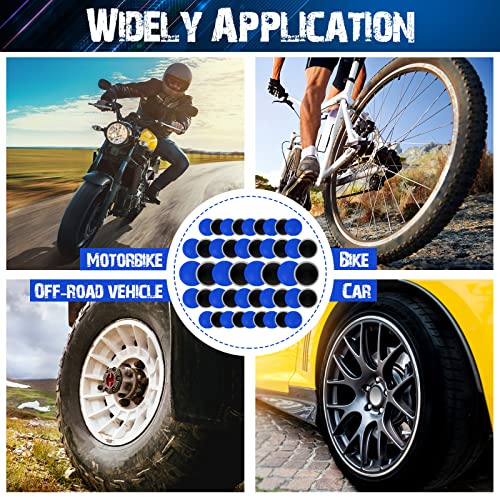 Tallew 90 Pieces Tire Repair Patch Tube Patch Auto Tire Repair Tool Natural Rubber Tyre Puncture for Car Truck Bike Motorcycle Wheel 32 mm 42 mm 58 mm