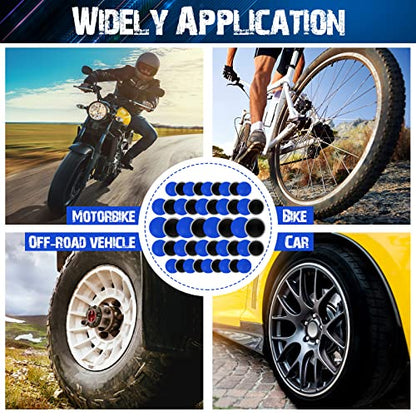 Tallew 90 Pieces Tire Repair Patch Tube Patch Auto Tire Repair Tool Natural Rubber Tyre Puncture for Car Truck Bike Motorcycle Wheel 32 mm 42 mm 58 mm