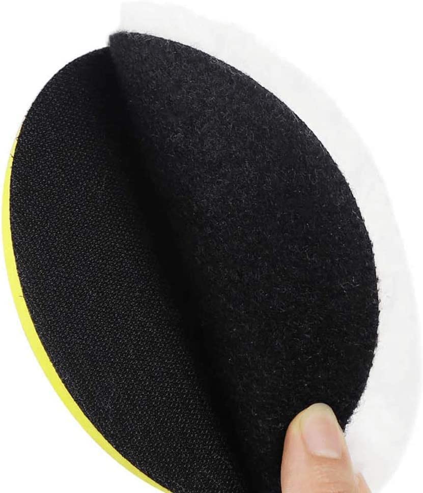IPELY 6 Pcs 7 Inch Wool Polishing Buffing Pad Polishing Buffing Wheel for Drill Buffer Attachment with M14 Drill Adapter - size: 6 Pcs 7 Inch