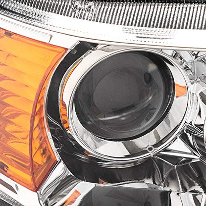 Pair of Headlights Assembly LH+RH Replacement for Acura 2004-2005 - color: Chrome