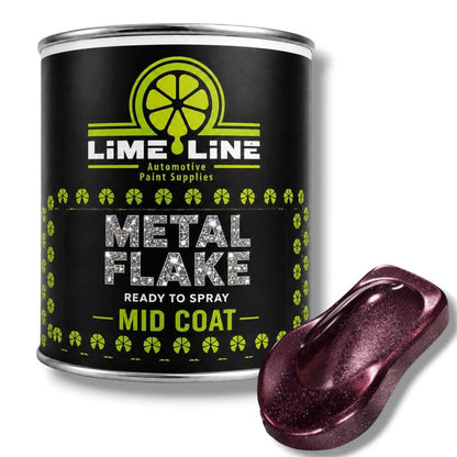 LiME LiNE Automotive Metal Flake Midcoat - No Reducer Needed (Pink, 1 Quart) - color: Pink, size: 32 Fl Oz (Pack of 1)