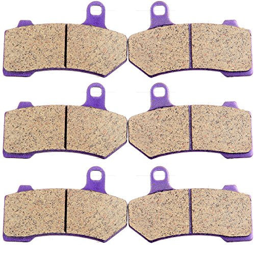 ECCPP Brake Pads for FLHTCU Ultra Classic Electra Glide 2008-2022 - color: Carbon Fiber Material