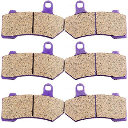 ECCPP Brake Pads for FLHTCU Ultra Classic Electra Glide 2008-2022 - color: Carbon Fiber Material