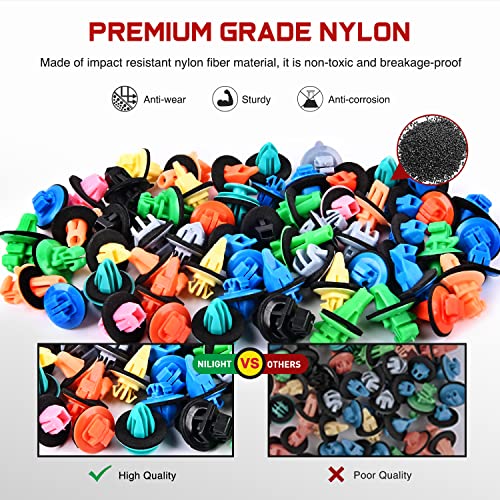 Nilight 420Pcs Fender Flare Clips & Fastener Remover for Toyota Lexus - color: 420Pcs Clips +Remover