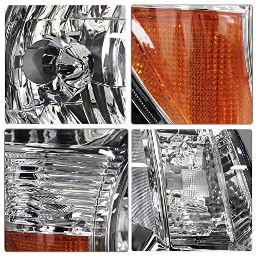for 2005-2011 Toyota Tacoma Halogen Headlight W/O Bulbs - color: Chrome Housing