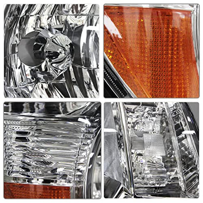 for 2005-2011 Toyota Tacoma Halogen Headlight W/O Bulbs - color: Chrome Housing