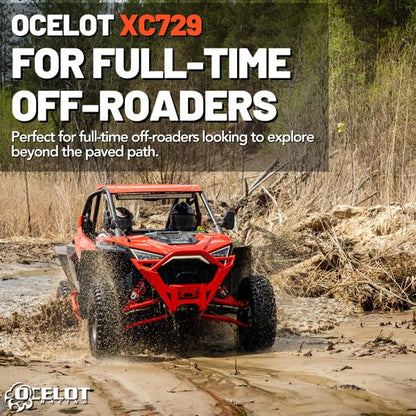 Ocelot XC729 30x10x14 UTV Tires All Terrain, Durable 8-Ply Radial Construction and Non-Directional Tread, Aggressive Thick Lugs for Diverse Terrain and Conditions - AT 30x10x14 ATV Tires