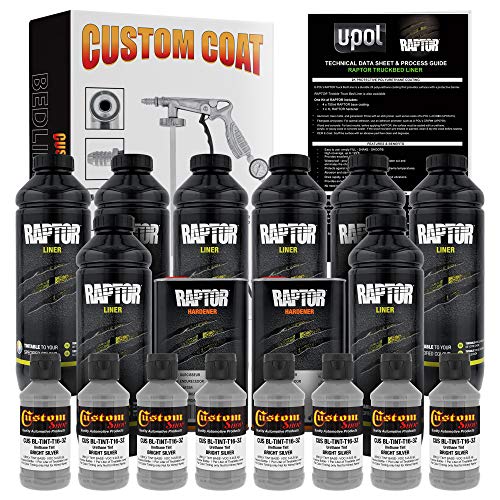 Custom Shop 2 Gallon Kit, Bright Silver Urethane Spray-On Truck Bed Liner