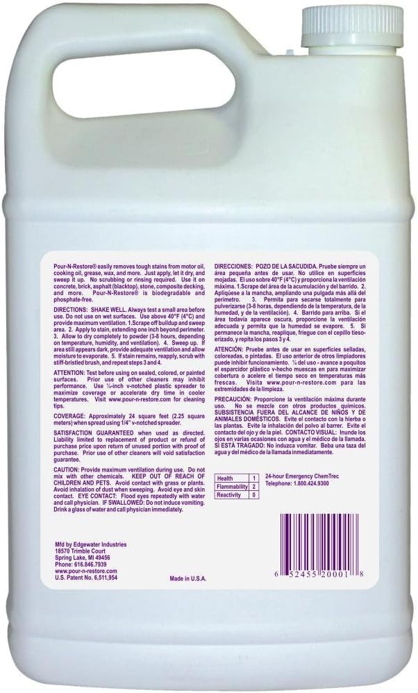 Pour-N-Restore Concrete And Masonry Stain Remover