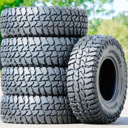 2 x Landspider Rocktraxx M/T LT37X12.50R17 Mud Terrain E (10 Ply) Tires