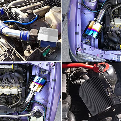 Protective Air Intake Heat Shield Wrap Heat-Insulation Air Filter Cover - size: Carbon Fiber