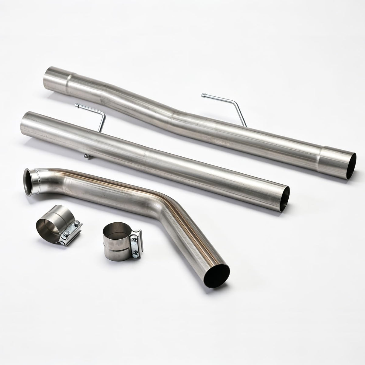 Stainless Steel Exhaust Pipes for 2014-2018 Ram 1500 3.0L 3" Powerstroke Diesel - size: for 2014-2018 Ram 1500