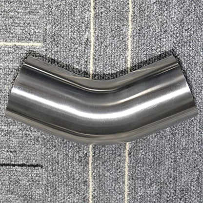 2" Stainless Steel Elbow 45° Mandrel Bend Elbow - 1.5D/3" CLR Loose Radius - 16GA/.065" Wall - 2" Legs - SS304 Stainless Elbow for Car Modified Exhaust Elbow Pipe, Pipeline engineering, etc - size: OD: 2"