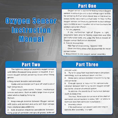 X AUTOHAUX 2pcs Upstream Oxygen Sensor O2 Sensor Replacement for Dodge Durango 2001-2007 for Jeep Grand Cherokee 2001-2007