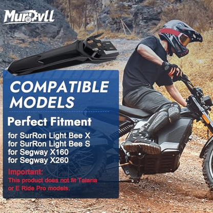 Extended Rear Fender for SurRon Light Bee X/S Long Dirt Pit Mudguards - style: Extended Longer Rear Fender