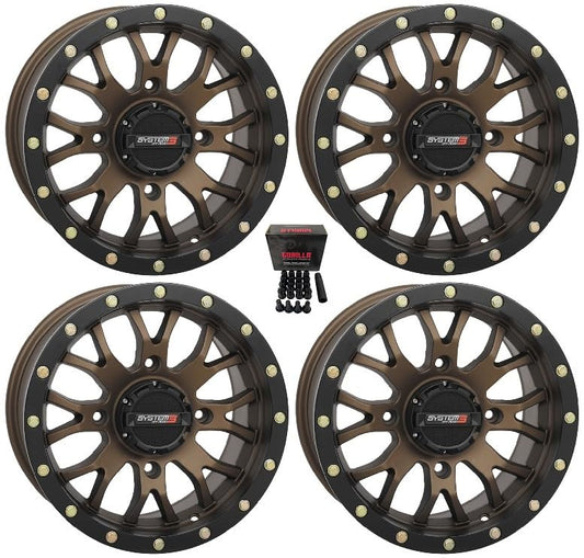 System 3 ST-3 Bronze ATV Wheels 14" Can-Am Commander Maverick Renegade Outlander Defender