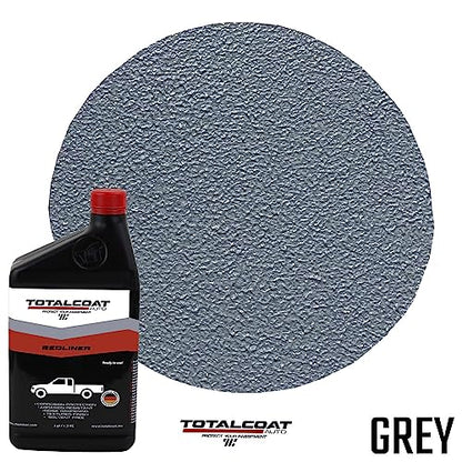 Roll On Truck Bed Liner Paint, Grey Bedliner Kit – 4 Quarts, Roller, Tape