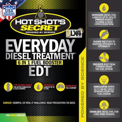 Hot Shot's Secret Everyday Diesel Treatment EDT, 32 oz - size: 32 Fl Oz (Pack of 1)