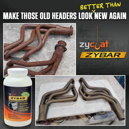 ZyCoat ZyBar 10004 High Temperature Coating - Bronze Satin, 4 Ounce - 2 Pack