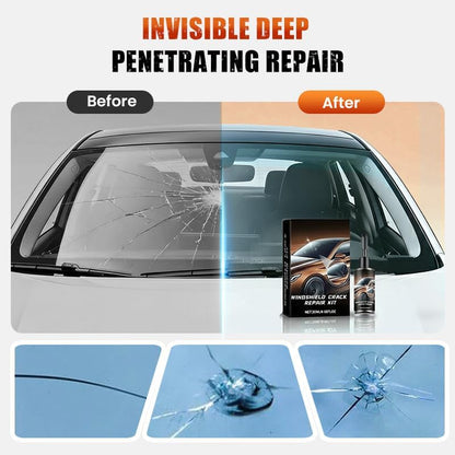 2PCS Windshield Crack Repair Liquid, Windshield Chip Repair Kit, 2026 New Upgrade Car Windshield Crack Repair Kit, Quick-Glass Repair Liquid, Long-Lasting for Windshields, Mirrors, All Crack Types
