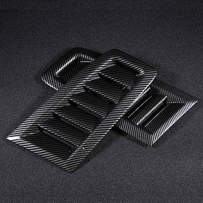 Universal Car Hood Vent Scoop Kit, Cold Air Intake Louvers for Auto Cooling, Fit for RS MK2 Bonnet Cover (Hydrographics Transfer Printing) - color: Hydrographics Transfer Printing