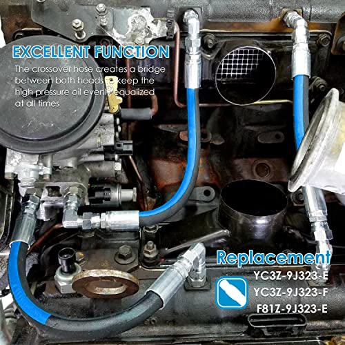 High Pressure Oil Pump HPOP Hoses Lines Kit & Crossover Line & Master Service Kit for Ford 7.3L Powerstroke Diesel engines F-series E-series Excursion 1999 2000 2001 2002 2003 - style: HPOP Hoses Lines Kit+HPOP Master Service Kit