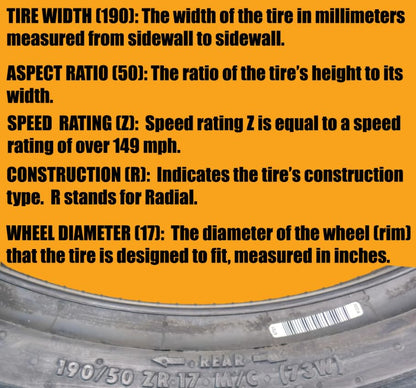 CONTINENTAL Conti Motion Motorcycle Tire Set 120/70zr17 Front & 190/50zr17 Rear 120/70-17 190/50-17