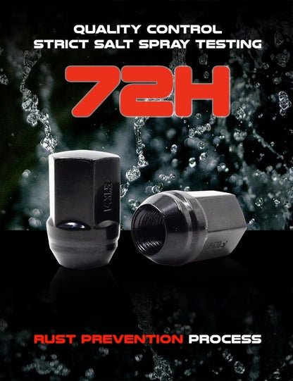 Set of 20 Veritek 14x1.5mm Gloss Black 7/8 22mm Hex Duplex Acorn OEM Style 1.46 Inch Lug Nuts for Factory Wheels