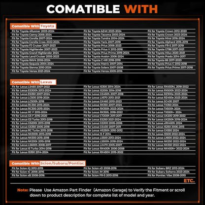 Multi-Protocol TPMS Sensors Fit for Toyouta and Lexus,315MHz and 433MHz - size: 426070C020