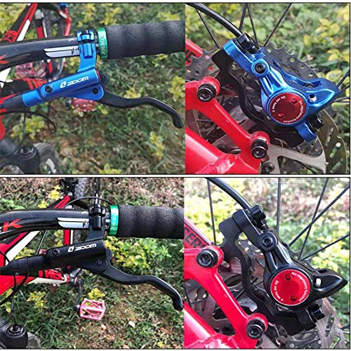 Bike Disc Brake Kit, Hydraulic Disc Brake Set with Aluminum Oil Pressure Caliper and Alloy Bicycle Brake Lever, 160mm Rotor, Bicycle Accessories for MTB/Ebike/Folding Bike/Scooter/Fat Bike - color: Hydraulic--160MM