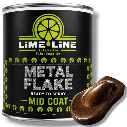 LiME LiNE Automotive Metal Flake Midcoat - No Reducer Needed (Rootbeer Brown, 1 Gallon) - color: Rootbeer Brown, size: 128 Fl Oz (Pack of 1)