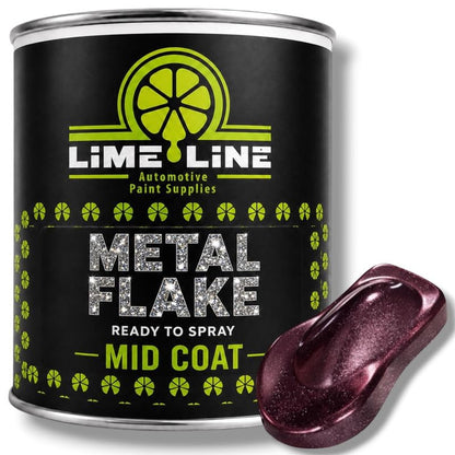 LiME LiNE Automotive Metal Flake Midcoat - No Reducer Needed (Pink, 1 Gallon) - color: Pink, size: 128 Fl Oz (Pack of 1)