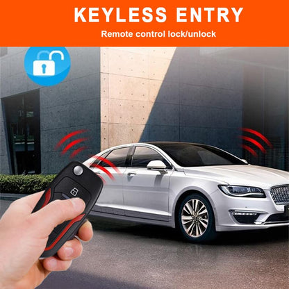 Car Alarm System with Remote Start & Push to Start Button - color: 2.with siren