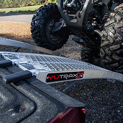 Yutrax 89-inch Folding Aluminum Truck, UTV/ATV, Motorcycle Loading Arch Ramps - Pair, 1500lb Capacity - size: 89-Inch Folding, 1500lb. Capacity