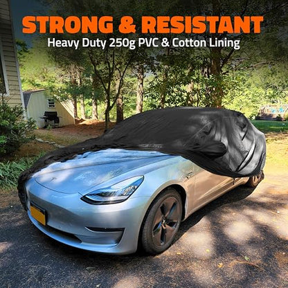 Mockins 190"x75"x47" Midsize Sedan Car Cover Waterproof All Weather Fit - size: Sedan - Medium - 190" x 75" x 47"