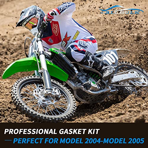 Full Engine Rebuild Gasket Kit, Compatible with Kawasaki KX250F, Top End Cylinder Head and Conversion Sealing Set