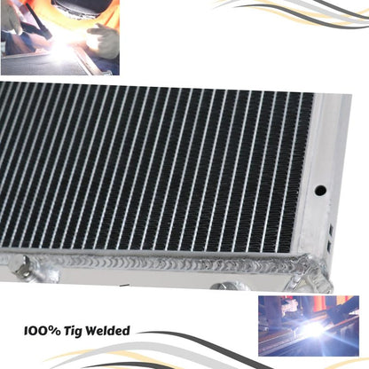 3 Row Aluminum Radiator for Chevy C10 C20 C30 K10 K20 K30 GMC C2500 4.0L 4.8L 5.0L 5.7L Automotive Replacement Radiator for Buick Centurion Electra Riviera